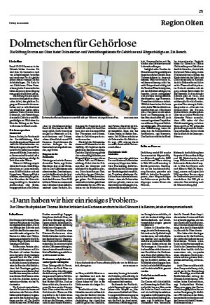 PROCOM in der Solothurner Zeitung 26.05.2023 Seite 25